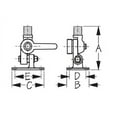 thumbnail image 2 of Sea-Dog 329130-1 Nylon Antenna Base - Lever Type, 2 of 2
