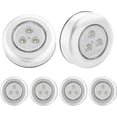 thumbnail image 1 of luces de empuje a batería súper brillantes mejoradas, luz táctil inalámbrica adhesiva potente, lámpara de noche táctil a batería, 1 of 4