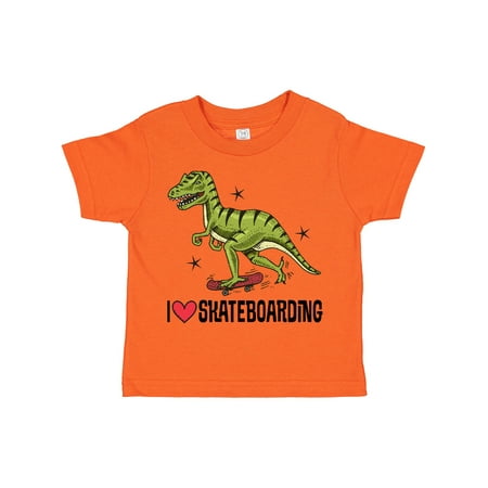 

Inktastic Skateboarding Dinosaur Gift Toddler Boy or Toddler Girl T-Shirt