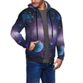 thumbnail image 2 of Kdxio Planets Stars And Galaxies1 Print Men Hoodies Casual Hoodies for Men with Zip Pockets Full Zip Long Sleeve Sweatshirt Sports Hooded Jacket-XX-Large, 2 of 5