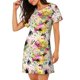 thumbnail image 2 of Balery Retro Musical Camisón de manga corta con cuello redondo para mujer, cómodo y elegante., 2 of 6