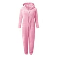 thumbnail image 6 of Mercatoo Youth Po𝐥ar Fleece Cute Ears Jumpsuit S𝐡erpa Thicked Warm Bodysuits with Hooded Teen Girls Winter Plush R𝐨mper, 6 of 6