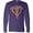 Purple, variant on Leukemia Awareness with Orange Ribbon Heart Long Sleeve T-Shirt