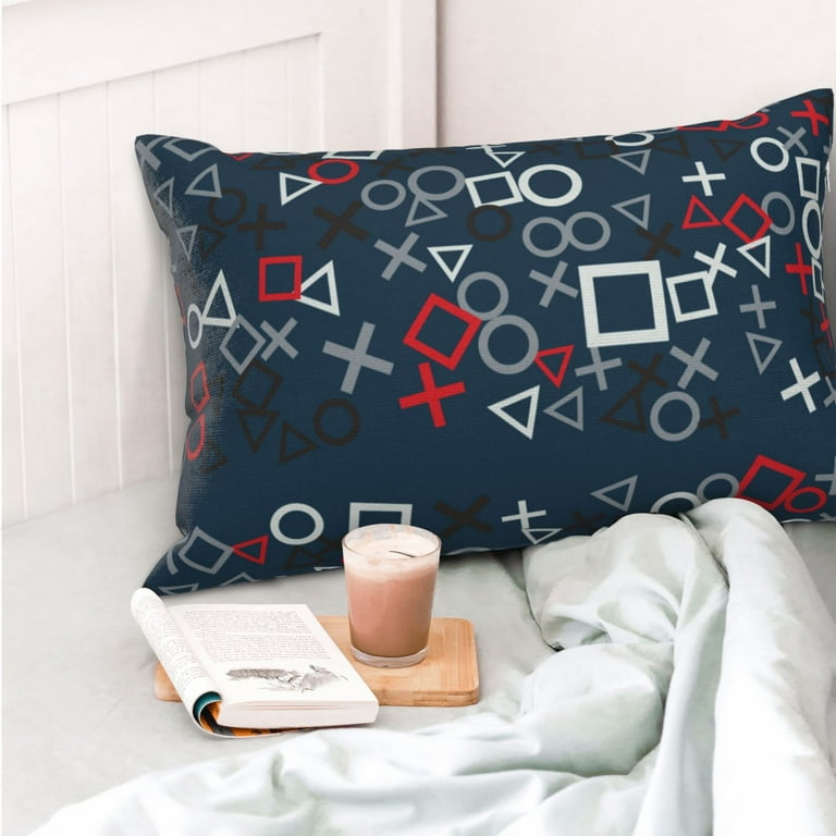 Navy blue fur pillow sale