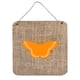 thumbnail image 1 of Grabados de arpillera de Mariposa y metal de aluminio naranja para colgar en la pared o en la puerta 6 x 6 Caroline's Treasures BB1032-BL-OR-DS66, 1 of 1