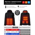 thumbnail image 4 of Chaqueta térmica iHood para hombre impermeable con capucha desmontable, 4 of 8