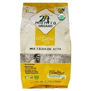 Organic Multigrain Flour (Atta) - 2.2 Lbs, USDA Certified Organic - 24 Mantra Organics
