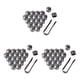 thumbnail image 4 of Sidaley Paquete de 20 tapas de tuercas de rueda de coche, cubierta de tornillo de cubo de coche universal, protectores de tuercas de automóvil Type2 NO2, 4 of 6