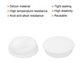 thumbnail image 2 of Uxcell 4pcs T-Shaped Silicone Plugs 51.3mm 2" Dia Snap in Plug Seal Round White, 2 of 7