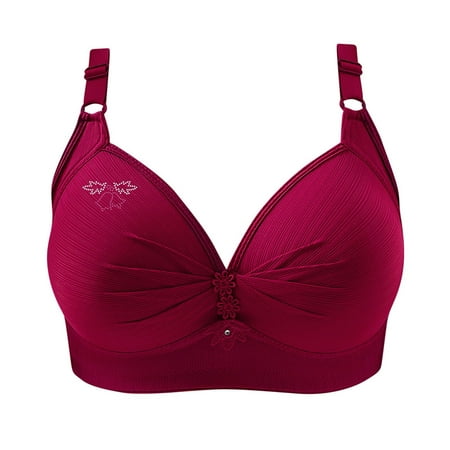 Bras for Women No Underwire  Soft and Lightly Push Up Bra Wireless Bras  Full Coverage Lifting Seamless Bras for Everyday (B-C Cup)