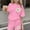 Pink, variant on Amidoa Girls Summer 2 Piece Outfits Cute Floral Short Sleeve and Casual Shorts Kids Clothing Pink Size 3T