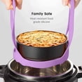 thumbnail image 4 of ZECATL Pressure Cooker Sling Silicone Bakeware Sling Compatible with Instant Pot 3 Qt, Compatible with Other Brand Multi-Function Cookers Purple, 4 of 7