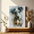 thumbnail image 6 of Qisvanset Cute Dog Portrait Canvas Wall Art 15.75x11.81 Inches, 6 of 8