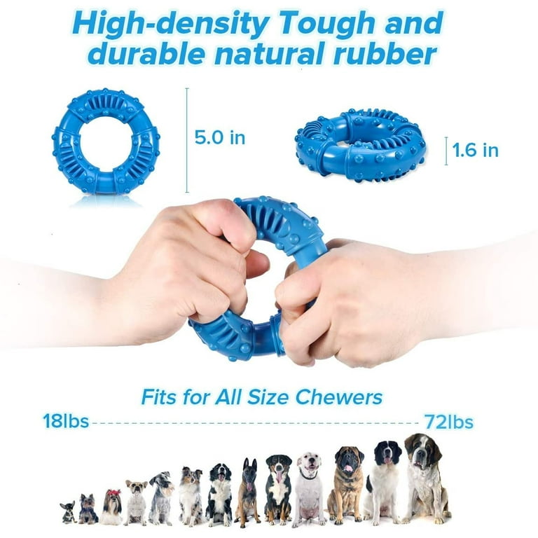 ETIAL Carrot Dog Toys for Aggressive Chewers Super Chewers Tough & Durable  Rubber Indestructible Big Dog Chew Toys for Medium Large Breed