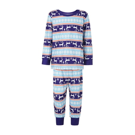 

hirigin Family Matching Christmas Pajamas Set Stripe T-Shirt + Long Pants