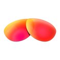 thumbnail image 3 of Walleva Fire Red Mirror Coated Polarized Replacement Lenses for Maui Jim Baby Beach Sunglasses, 3 of 5