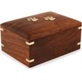 thumbnail image 4 of Rosewood Pet Urn For Dog Ashes - Personalized Wooden Urn For Ashes - Memorial Keepsake Funeral Cremation Urn Box -  7.5 X 5.5 X 3.5 - 100Lbs Or 45Kg, 4 of 7