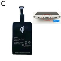 For Android Type C USB Wireless Charger Receiver Adaptor Charging Fast Pad