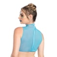 thumbnail image 2 of Leg Avenue Daisy Crop Top, Medium, Blue, 2 of 5