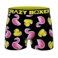 thumbnail image 1 of Crazy Boxer Rubber Ducky and Flamigos Men's Boxer Briefs-Small (28-30), 1 of 4
