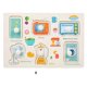 thumbnail image 1 of Tablero de madera con alfabeto y números | Juguete educativo para niños pequeños | Actividad para el desarrollo cognitivo y la coordinación ojo-mano, 1 of 1