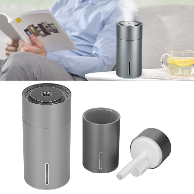 260ML Mini Portable Humidificateur de Brume Fraîche, Humidificateur USB 3 Vitesses Réglable à Faible Bruit Automatique Diffuseur de Parfum de Voiture