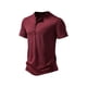 thumbnail image 2 of Lucakuins Hombres Camisa Casual, Manga Corta Cuello Redondo Botones Sólido Suelto Fiesta Calle Primavera Verano Tops Lucakuins  moda, 2 of 5