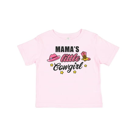 

Inktastic Mamas Little Cowgirl with Cowgirl Hat and Boots Gift Toddler Toddler Girl T-Shirt