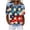 Khaki, variant on Feancey 250th Fourth of July Tee Shirt for Women Usa Stars and Stripes Print Graphic Tees Short Sleeve Collared Faux Denim Patchwork Waffle Knit Tops Dark Blue S