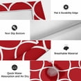 thumbnail image 6 of Red Abstract Outdoor Rug for Patio/Deck/Porch, Non-Slip Large Area Rug 4 x 6 Ft, Modern White Geometric Twisted Art Indoor Outdoor Rugs Washable Area Rugs, Reversible Camping Rug Carpet Runner, 6 of 8