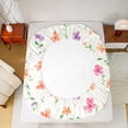 thumbnail image 5 of Castle Fairy Girls Colorful Flowers Bed Sheets,Spring Garden King Sheets, 5 of 7