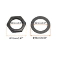 thumbnail image 2 of Guitar Nuts and Washers 3/8" Guitar Input Output Jack Socket Nuts Black for Guitar Bass 10 Sets, 2 of 5