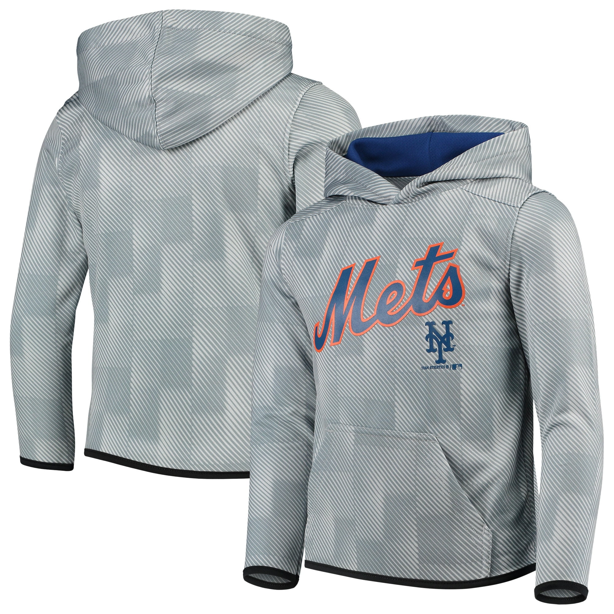 New York Mets Youth Polyester Fleece Sweatshirt Gray