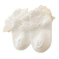 thumbnail image 2 of Baby Socks for Girls Toddler Cute White Lace Ruffles Anti-Skid Socks, 2 of 4