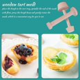 thumbnail image 5 of 2 Pieces Wooden Tart Tamper Set Tart Pan Wooden Molds Pastry Tools, 5 of 5