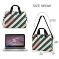 thumbnail image 3 of FORMRS 16" Laptop Bag Carrying Sleeve Case with Handle Travel Shoulder Briefcase, Isometric Green, 3 of 8