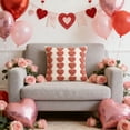 thumbnail image 4 of Lunxisen 1 Pcs Valentines Decorations Love Heart Throw Pillows,Valentines Pillows for Bedroom, Living Room(45*45cm), 4 of 9