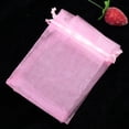 thumbnail image 1 of Bolsa de Organza para embalaje de joyas, bolsitas dibujables para dulces, bodas, fiestas, 50 unidades, 1 of 3