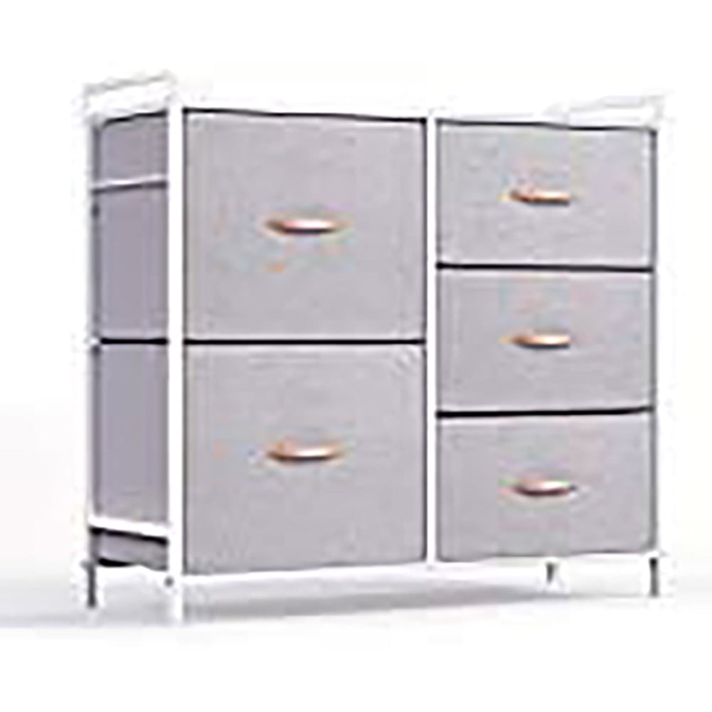Chest of drawers organizer with 5 drawers, Fabric chest of drawers for