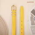thumbnail image 5 of JASGOOD 2 Pack Belts for Women Fashion Skinny Leather Belt with Gold Buckle, 5 of 11