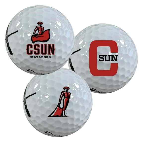 California State University Northridge Matadors Logo Edition Taylormade Distance  Golf Balls 12-Pack (Dozen)