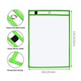 thumbnail image 5 of Milue 30 Pieces Worksheet Pocket Waterproof PVC Pockets with Marker, Eraser, Rings, 5 of 14