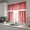 Red, variant on YingYouFu Kitchen Curtains, Small Coffee-Themed Set, Basement Filtering & Heat Insulating Curtains, 3-Piece Decorative Window Cover