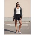thumbnail image 4 of LMLYSoH Shrug Cardigan for Women Fashionable Lightweight Solid Color Open Front Loose Cover Up, 4 of 8