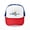 Red/Blue/White, variant on - Miami Beach Map Design. - Adjustable Unisex Printed Trucker Hat with Mesh Back