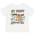 thumbnail image 3 of Inktastic My Poppy Loves Me with Sloth and Hearts Boys or Girls Toddler T-Shirt, 3 of 5