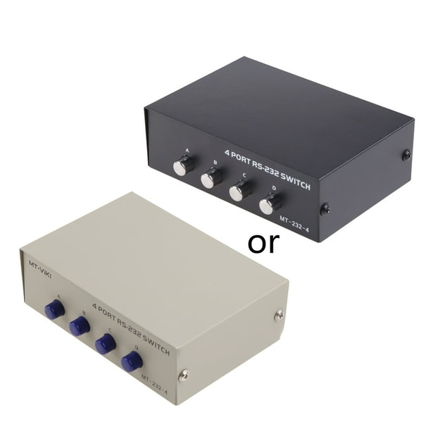 DOYOUNG 4 Port Db9 Rs232 Switch Serial Device Sharing Selector Controller Splitter