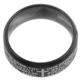 thumbnail image 4 of Masteelf Men's Stainless Steel Bible with Black Finish and Cross Engraving, Stylish Accessory, 4 of 8