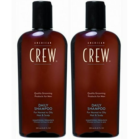 American Crew Daily Shampoo Size 8.45oz Pack of Two Normal to Oily Hair and Scalp by AMERICAN