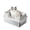 White 60*40*22CM, variant on Garvee 60cm Semi-Closed Cat Litter Box, PP & Stainless Steel Design, 60*40*22CM Grey